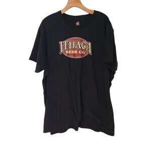 Ithaca Beer Co T-Shirt Black Hanes Mens‎ XXL 2XL Brewery Shirt Beer Brewing